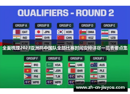 全面梳理2023亚洲杯中国队全部比赛时间安排详尽一览表要点集